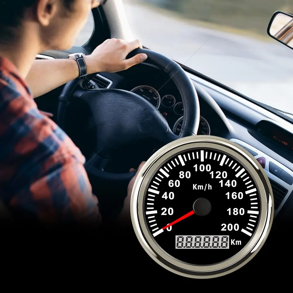 Gps Спидометр Универсальный автомобильный Грузовик Мотор морской Лодка Авто 85 мм gps цифровой одометр 200 км/ч водонепроницаемый и анти-туман