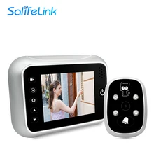 

Salifelink New Photo/Video Recording Door Camera Digital 3.5" LCD Screen IR Night Door Peephole Viewer Door Bell Camera For Home
