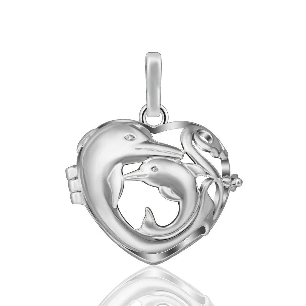 Подвеска медальон с кристаллами для беременных женщин и малышей|cage pendant|chime