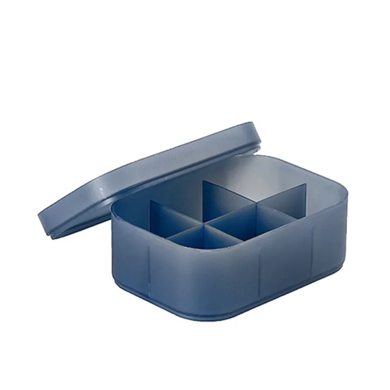 MICCK Настольный органайзер для косметики, коробка для хранения косметики, пластиковый контейнер для хранения ювелирных изделий для дома и офиса, косметический Органайзер, чехол - Цвет: Blue B