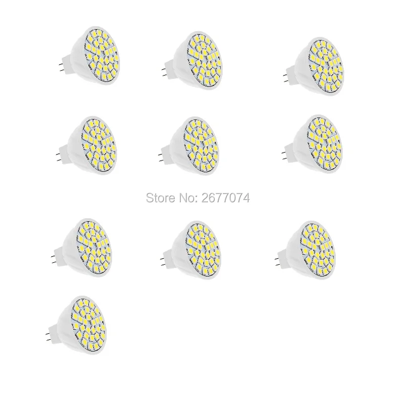 

10PCS 5W GU5.3(MR16)GU10 Energy Saving Spot Light Bulb 30 SMD 5050 LED Lamp 12V 24V White/Warm White JTFL179-ly