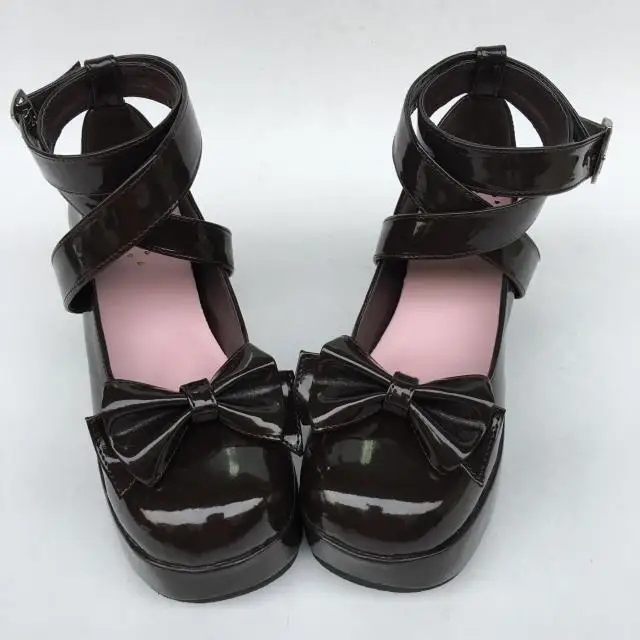 Gothic-Ankle-Cross-Belts-High-Heel-Pumps-Elegant-Single-Bow-Lolita-Princess-Heels-Shoes-5