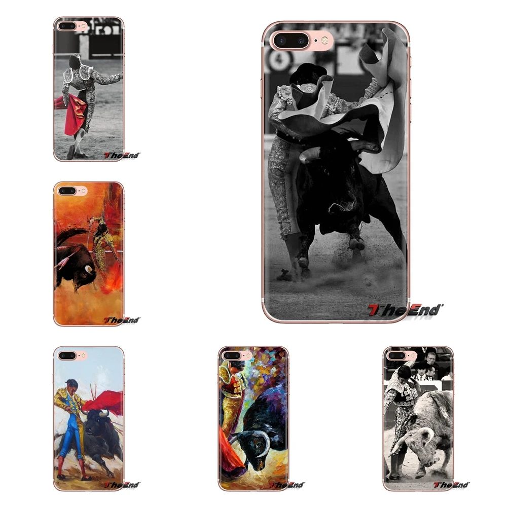 

Transparent TPU Bag Case Spanish Bullfighter bullfight Art For iPod Touch Apple iPhone 4 4S 5 5S SE 5C 6 6S 7 8 X XR XS Plus MAX