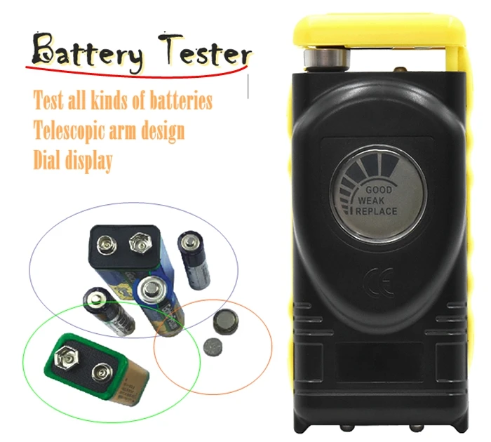 

MS-228LC Universal Battery Checker Tester for1.5V AA AAA 9V 6F22, Retail and wholesale meter