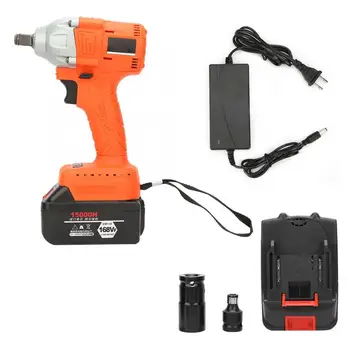 

100-240V 2 Electric 1 Charge Brushless Lithium Battery Cordless Electric Wrench US Plug Cordless Electric Wrench