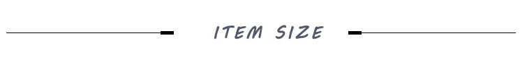 1  ITEM SIZE