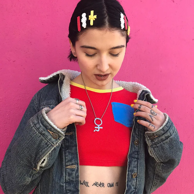 

Women Slim Short O-neck Patchwork T-shirt Female Short Sleeve Casual Pockets Short T-shirt Summer Fashion Tops Hot Sale T-shirt