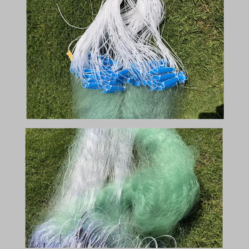 Rede de Pesca Rede de Emalhar de Pesca Ferramenta de Rede de Pesca Produtos ao ar Vermelho de Pesca de Nylon Profundidade Comprimento 40 M-80 3 Camada Ferramenta de Livre 2 M-3 m 7 m 3 camada rede de pesca rede