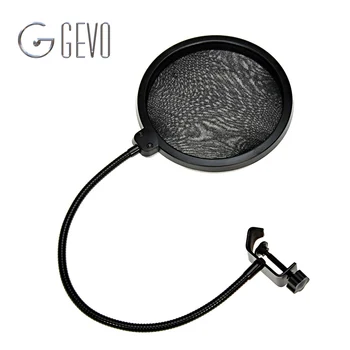 

Double Layer Pop Filter MPF-6 Black 6-Inch Clamp On Microphone Mic For Condenser Microphone Studio Recording Spray Guard Karaoke
