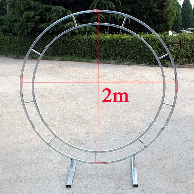 Wedding Arch Round Metal Arch Party Decoration Road Leads Flower Door