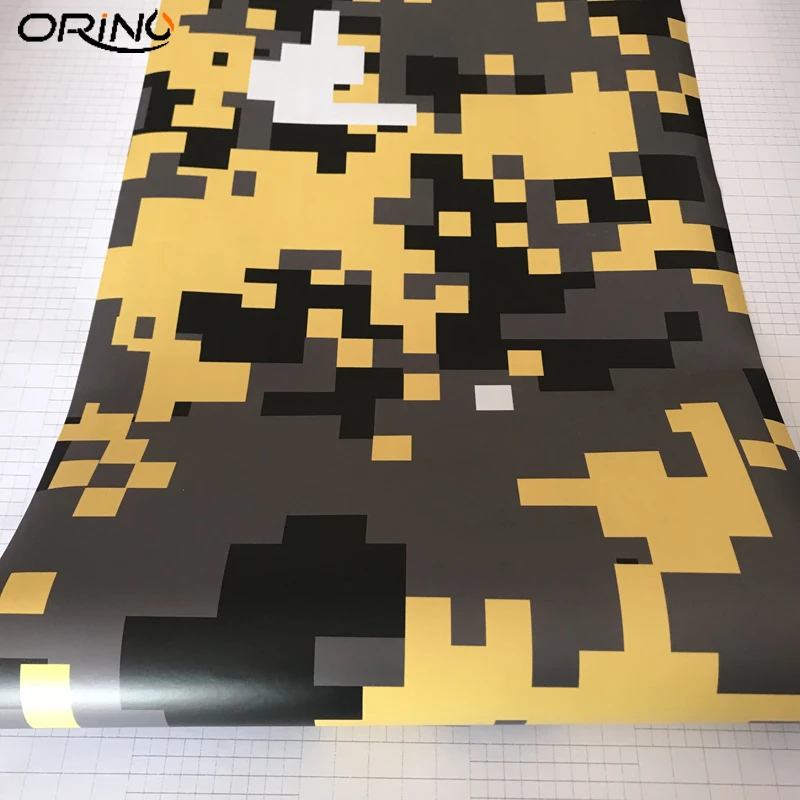 Yellow Digital Vinyl Film Wrap-3