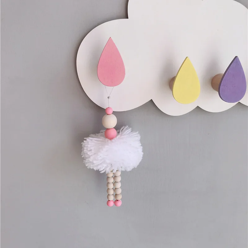 Ballet Dancer Pendants Wooden Beads For Girls Baby Shop Decor Photography Props 