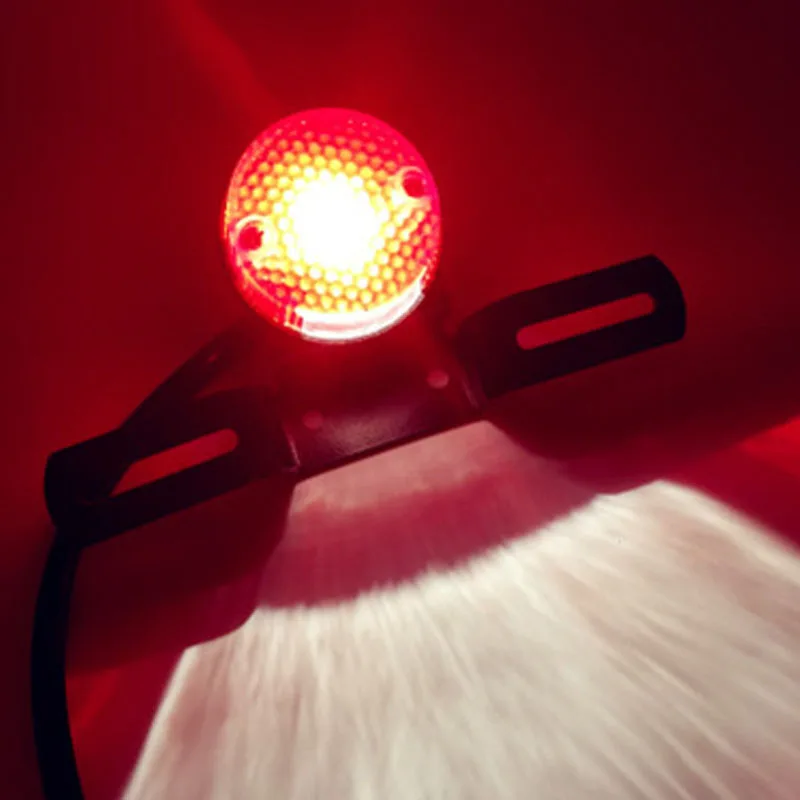 

Retrofitted retro metal rear-end brake lamp plate brake tail lamp