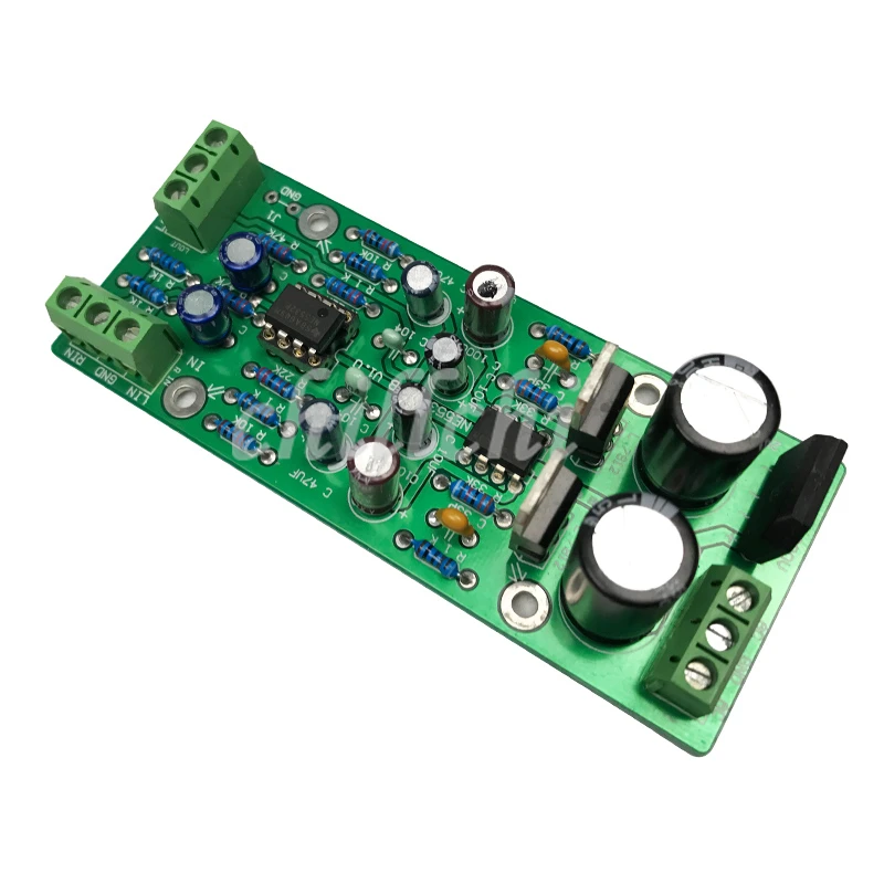 NE5532 preamp board (with servo power ) Finishedin Integrated Circuits