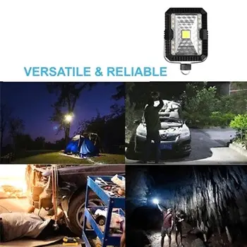 

5W Outdoor Solar LED Flood Light Camping Lantern Camping Tent Lights Portable Flashlight USB Rechargable