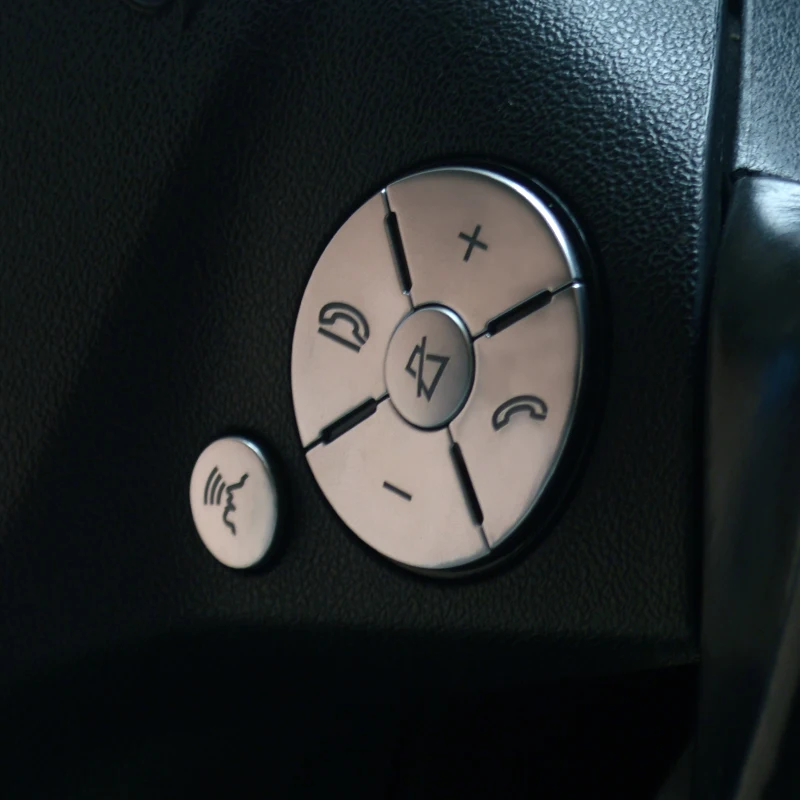 Автомобильный руль Кнопки украшения наклейки для Mercedes Benz C E R S класс W204 W212 GLK X204 CLS GL SLK аксессуары для интерьера