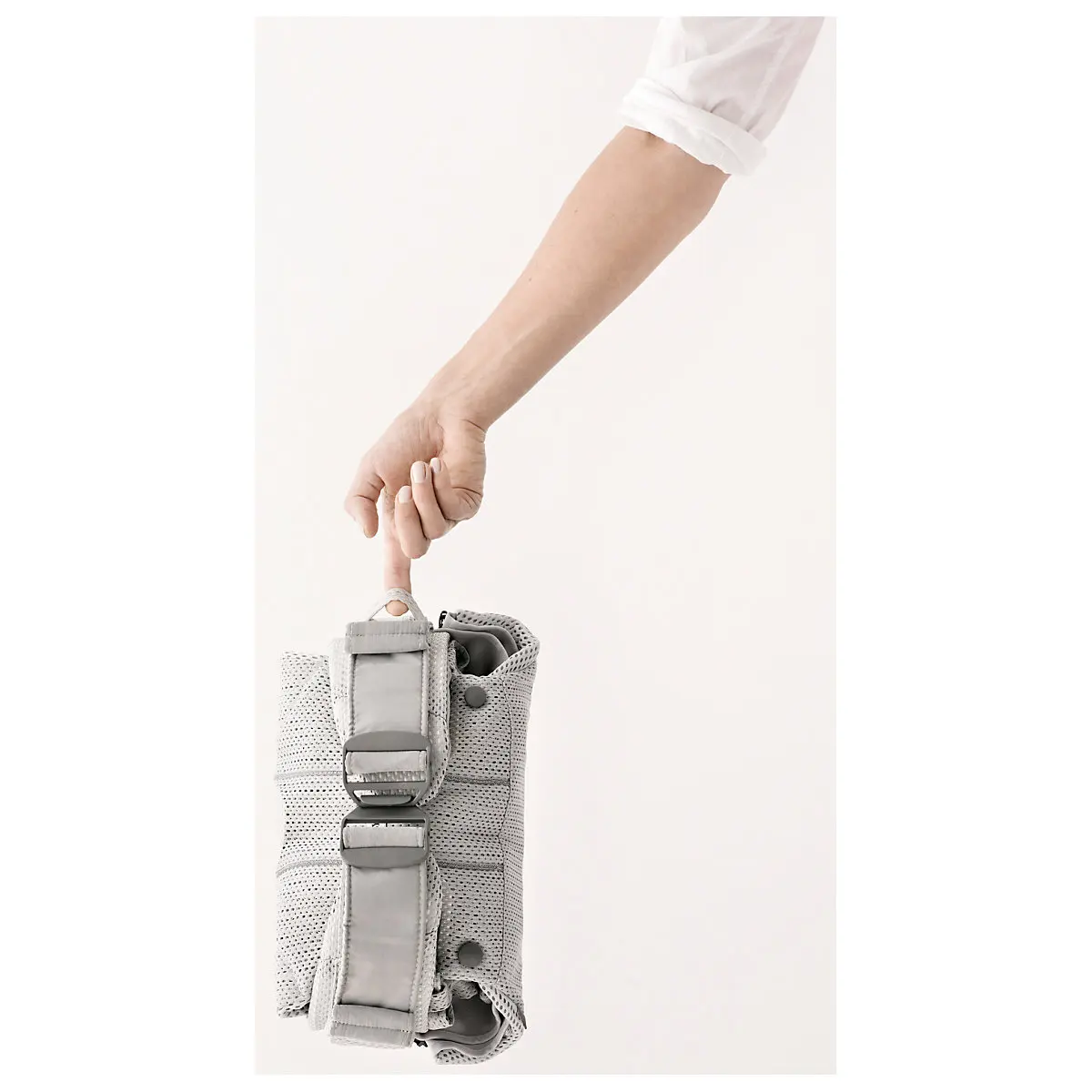 Рюкзак-переноска BabyBjorn ONE Mesh new version, серебряный