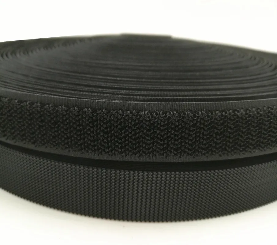 

1inch '(25mm)Width 6meters ,Non pilling loop&Injected hook Sewing fastening tape ,hook and loop