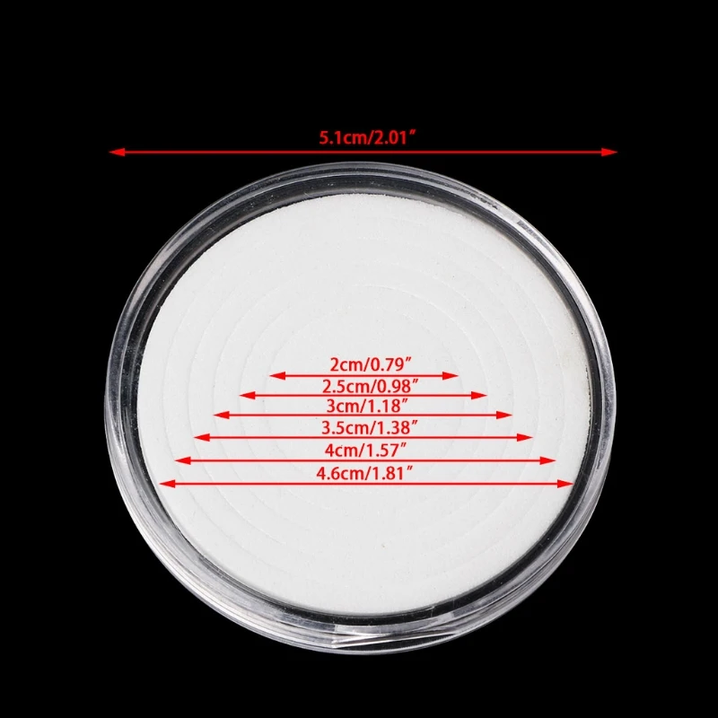 46 мм пластиковый держатель для монет, чехол для хранения капсул, коллекция, дисплей, контейнер, коробка 10 шт. с подушечкой, 5 размеров, кольца на выбор - Цвет: 5