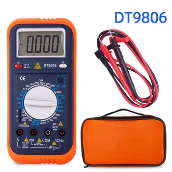 

HONEYTEK Multimeter Digital Voltmeter Display Count 19999 ESR Capacitor Tester Electric Meter Multimeter Test Leads Data HOLD