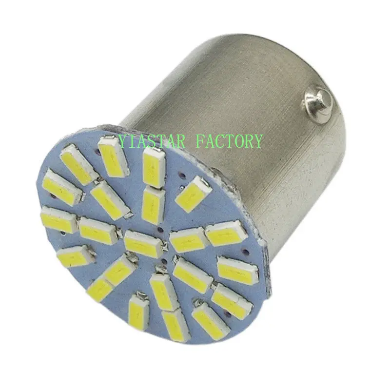 Yiastar 500 шт. 1156 1157 P21/5 Вт BAY15D 22 SMD 3014 Светодиодный Автомобиль Авто дневные ходовые огни, задние фонари боковой индикатор стоп-сигналы лампы
