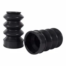 Motocicleta 39mm De Goma Cubierta Tenedor Polainas Gators Botas Para Motos Harley Sportster Dyna FX XL 883 Color Negro