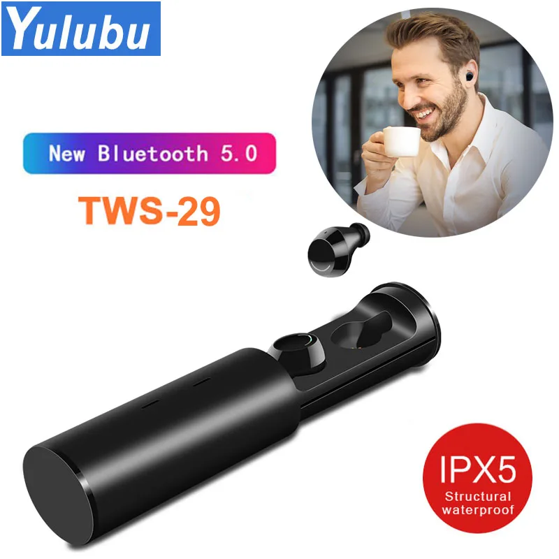 

TWS29 New Bluetooth 5.0 Stereo Sports Earphone 500mAh Charging Box Earbuds TWS Headset Stereo for Xiaomi huawei iphone