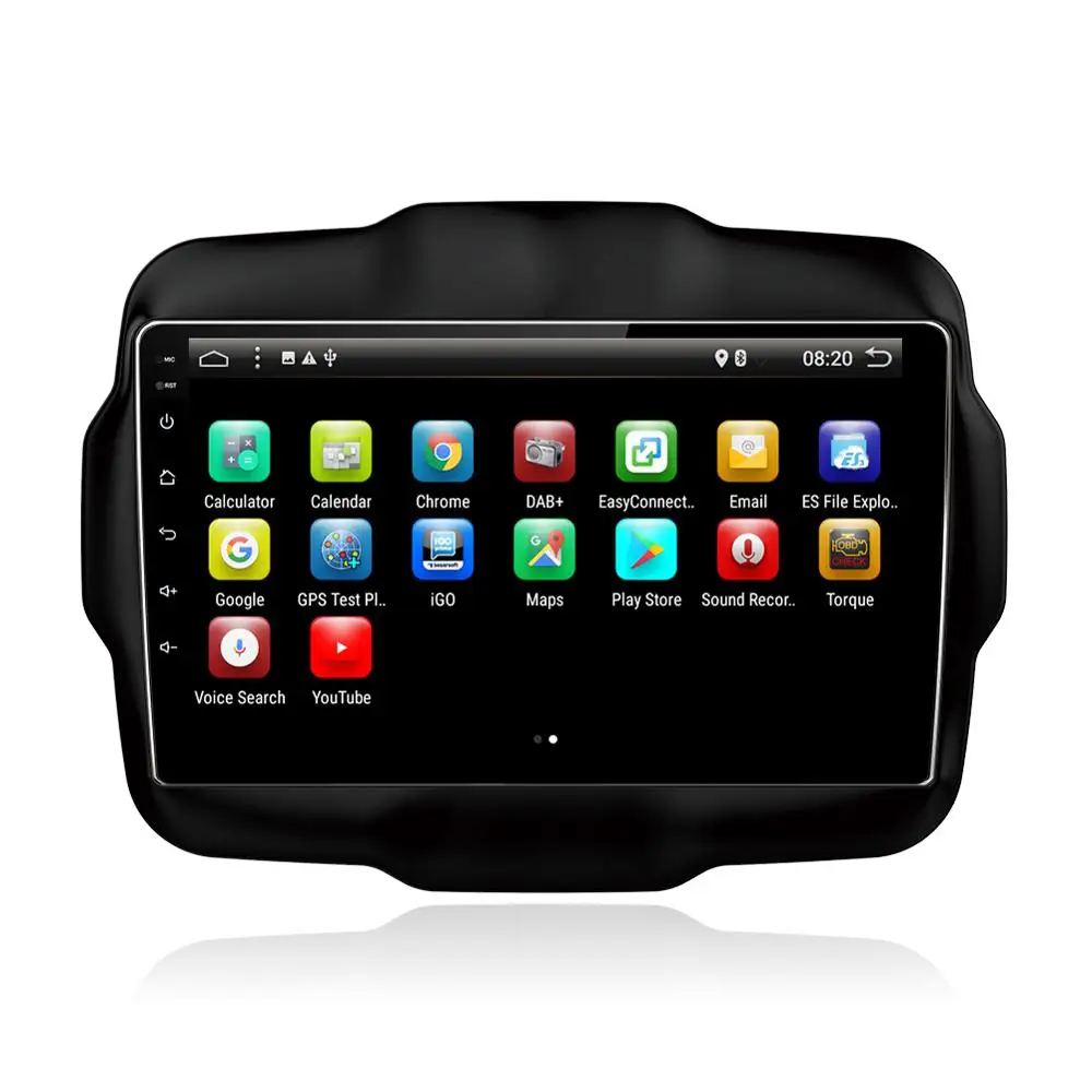 STAPON 9 дюймов для jeep renegade 2016 Android 8 1 2GBRAM Восьмиядерный автомобильный DVD MP5