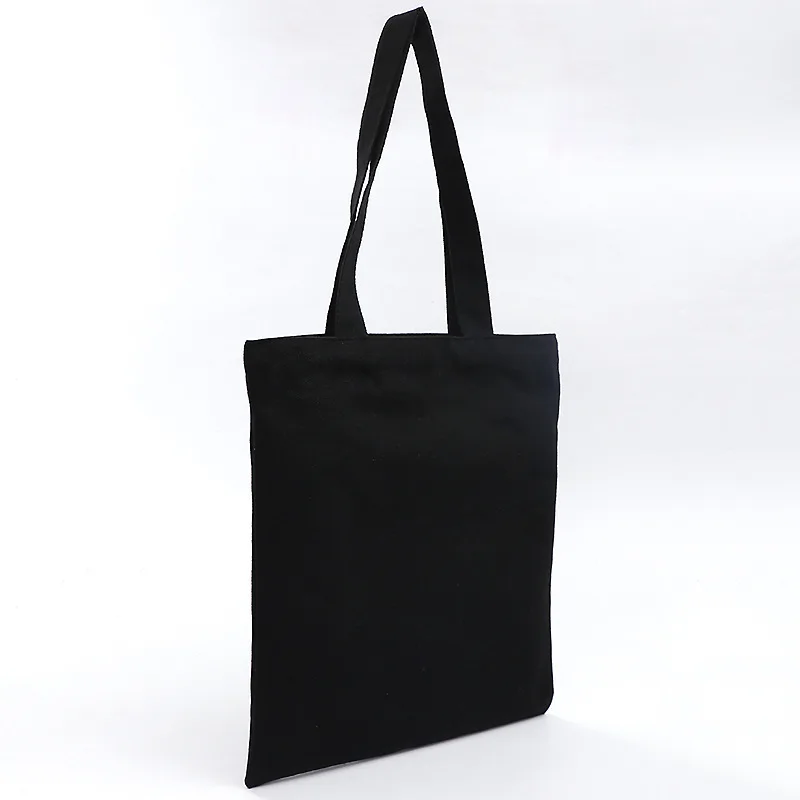 XINGMING 2019 solid balack reusable shopping bags women men tote canvas bag eco cloth bags Multiple sizes XINGMING 2019 solid balack reusable shopping bags women men tote canvas bag eco cloth bags Multiple sizes