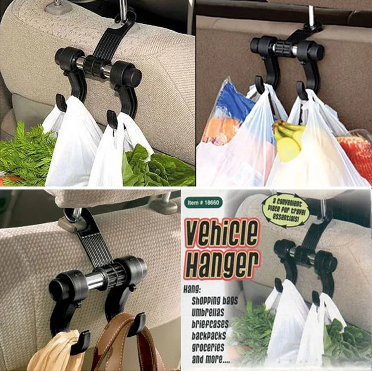 Car Vehicle Auto Visor Accessories bag Organizer Holder Hook Hangerin Hooks & Rails from Home