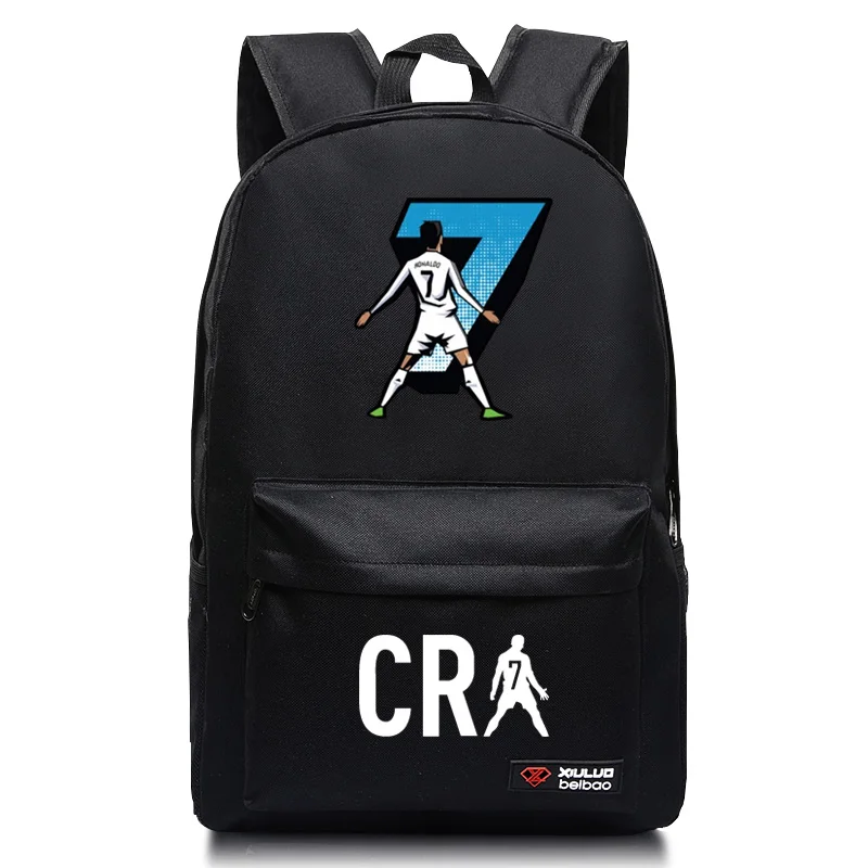 

Cristiano Ronaldo 7 Backpack Bag USB Multifunction Charging Travel Bags Laptop School Bags for Teenage Boys Girls