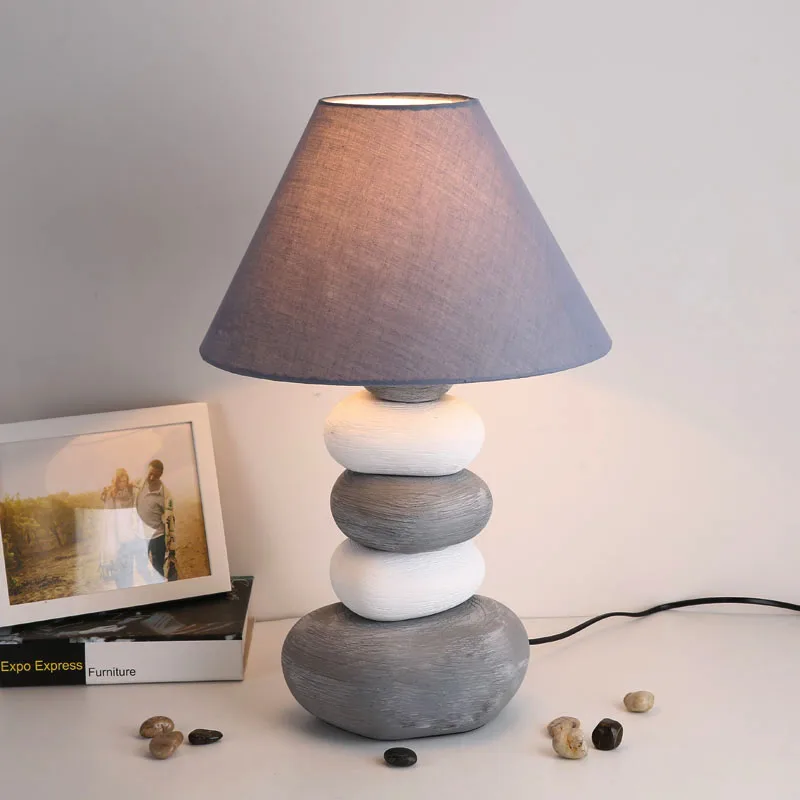 The simplicity of modern ceramics table lamps for living room Led Bed lamp bedside light table light Tafellamp lamps bedroom
