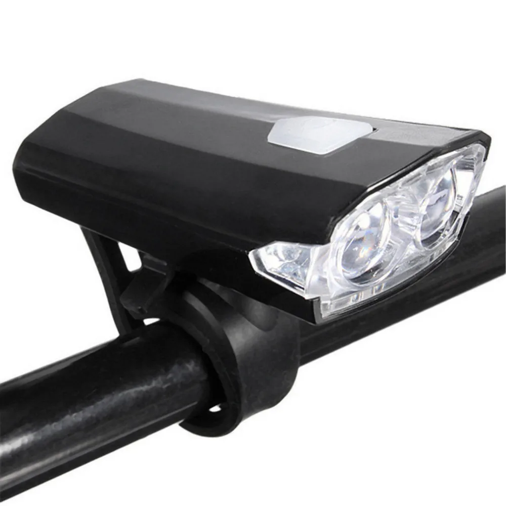 

Waterproof Ultra Bright Bike MTB Cycling Bicycle 2 LED Front Head Light Safelight Lamp USB Charger Bike Accessories free ship