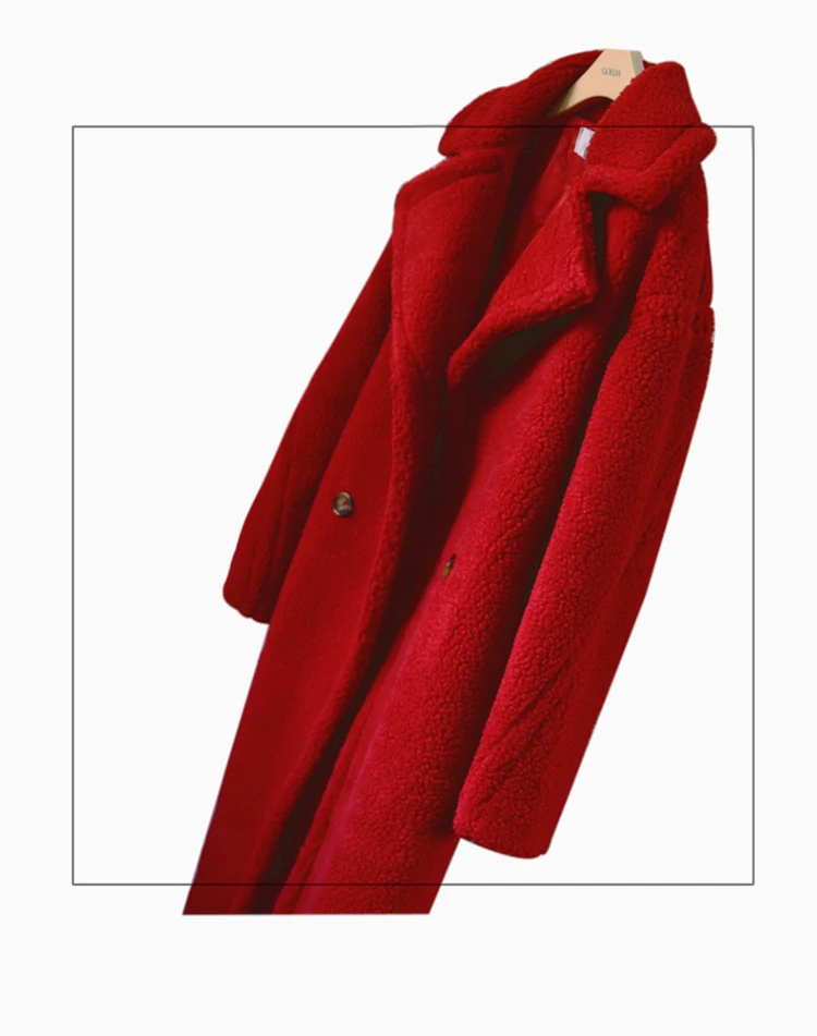 Бесплатная По DHL утолщаются теплый Тедди пальто 2018 новые модные женские туфли зимняя одежда Oversize с под бурелом женский 6 цветов
