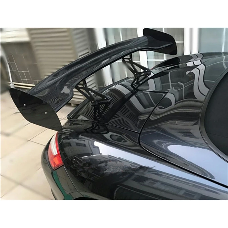 Универсальный автомобильный спойлер крыло перфорация установка GT Задние украшения авто аксессуары автомобиль-Стайлинг углеродного волокна