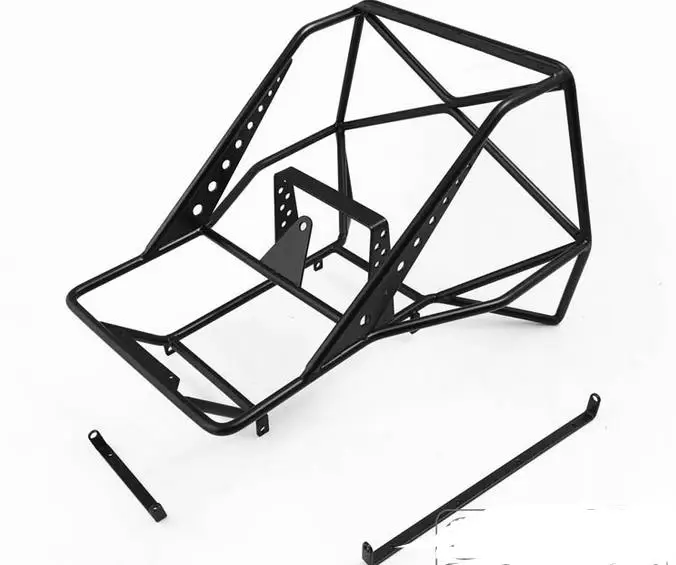 

New 1/10 RC Metal Roll Cage with spare wheel Rack For RC4DS TF2 Axial SCX10 II I Frame Chassis AX80046 Rear Bucket Pick UP Body