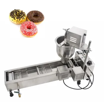 

Electric Single row Automatic 3 moulds donut maker fryer machine Doughnut maker with timer donut making machine