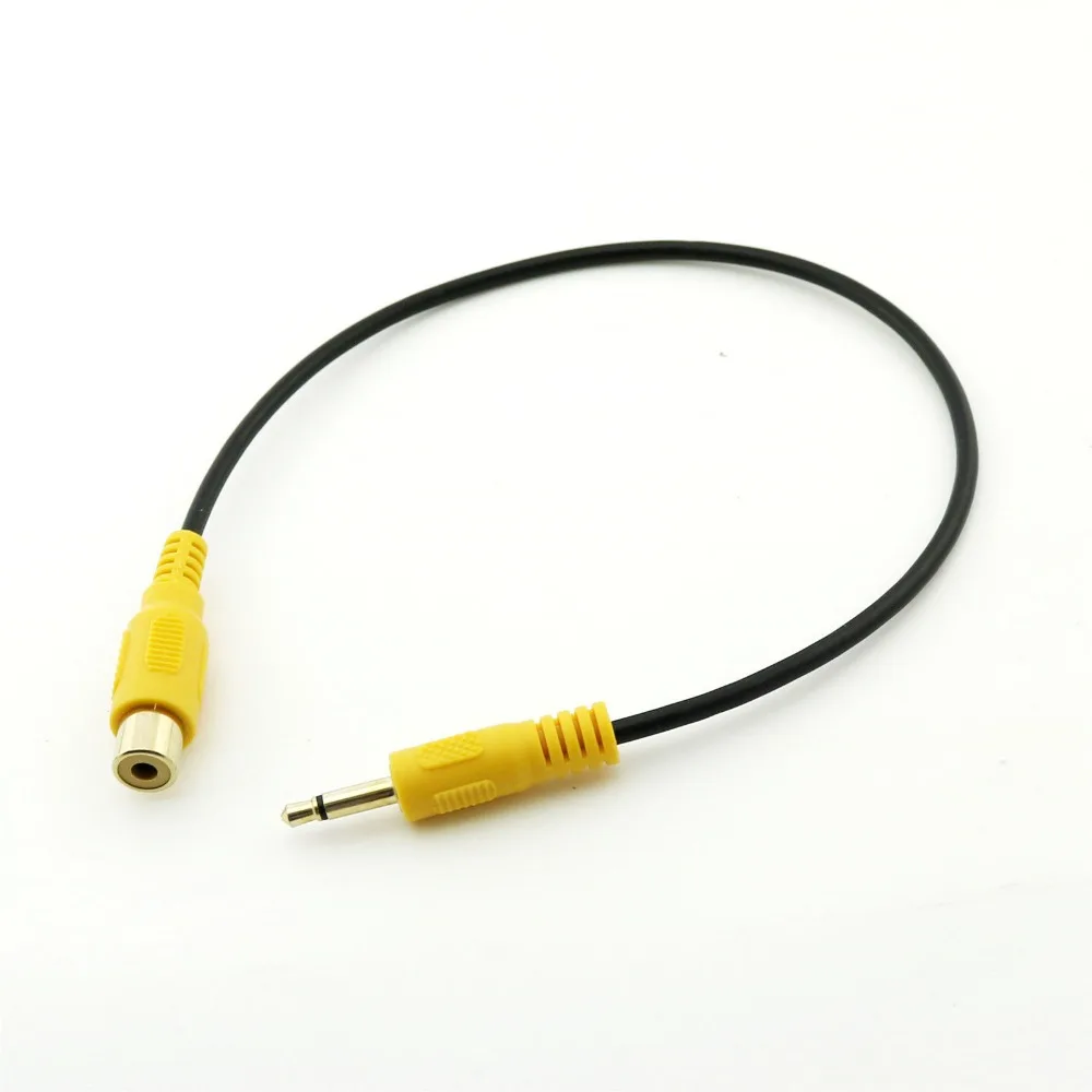 

10pcs Gold Plated 3.5mm Mono Male Plug to RCA Female Jack Audio Extension Cable 1ft