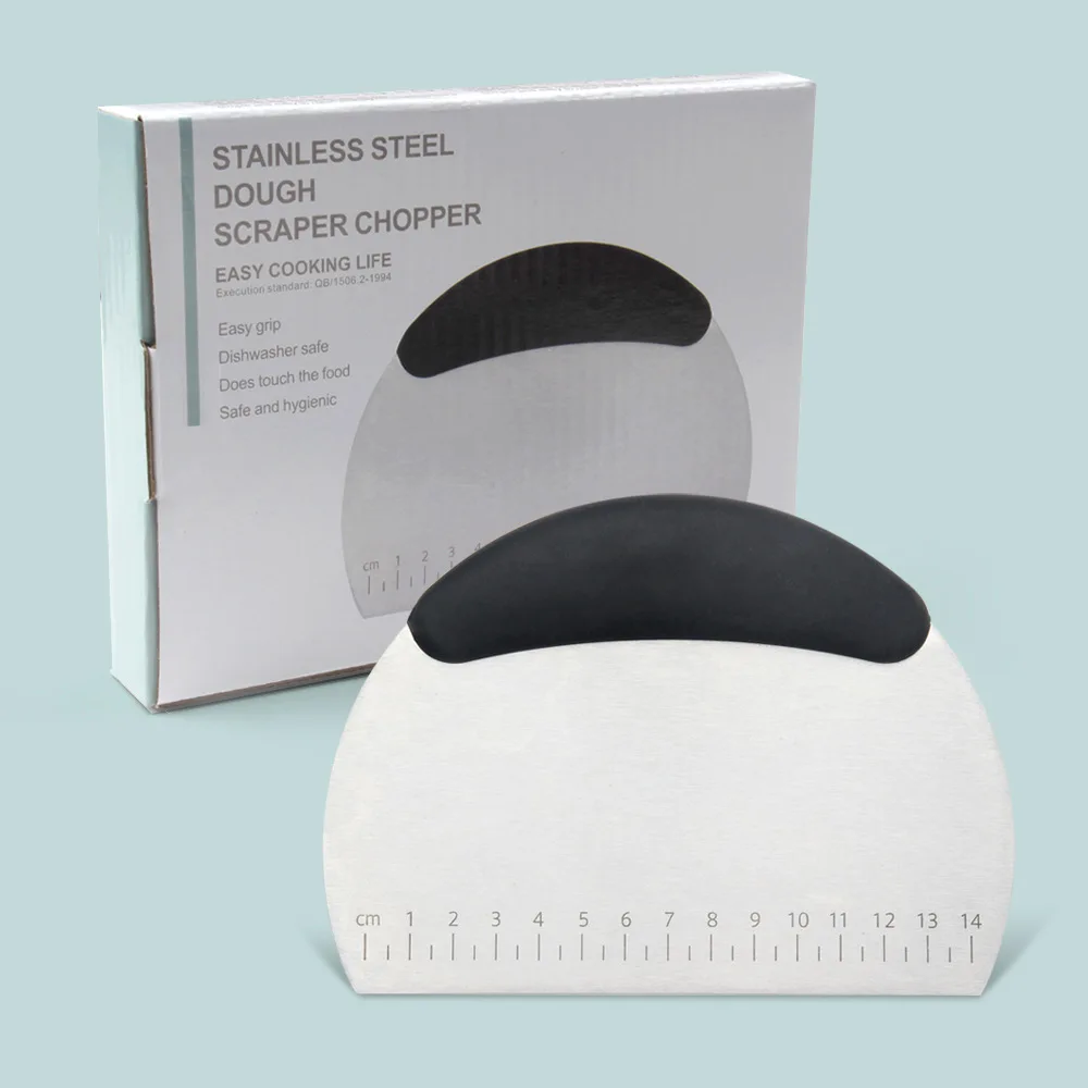  Stainless Steel Flour Cutting Tool Cake Scraper Cream Scraper Scraper Cut Noodle Cutter Baking.
