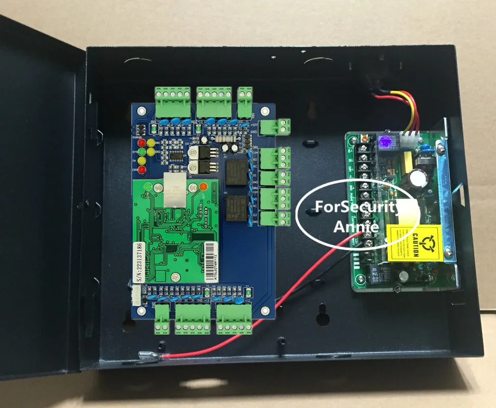 Из Металла Питание коробка для Управление доступом доска tcp/ip 2 двери два способа Управление доступом Панель с веб-доступ