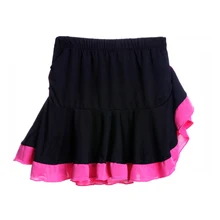 Юбка для латинских танцев; детская танцевальная юбка с бахромой и безопасными штанами