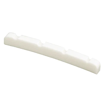 

Slotted Curved Bone Bass Nut for 4 Strings PB Precision Jazz Bass, 4.2x3.2x4.6/4.6mm