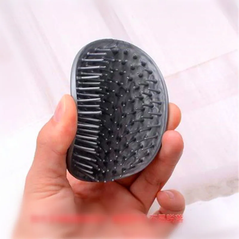 

1Pc Anti-skid Hairbrush Grey Shampoo Brush Comb Silicone Massage Scalp Massage Comb Bath and Scalp Massager Head Body Massage