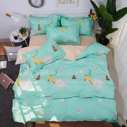 Плед 4 шт для девочки, мальчика, ребёнка набор постельного белья пододеяльник для взрослых детская кроватка простыни и наволочки одеяло