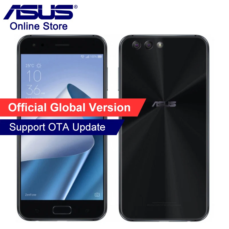 

Global ASUS ZenFone 4 ZE554KL Mobile Phone 4GB RAM 64GB ROM Android 7.1.1 5.5'' Dual Rear Cameras Qualcomm Octa Core Smartphones