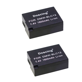 

2pcs/lot 1800mAh DMW-BLC12 BLC12E Battery for Panasonic Digital Lumix Camera DMC-GH2 GH2H FZ200 G6 G5 G5K GH2K G80 G81 G85