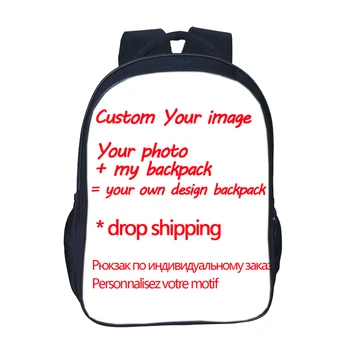 

Custom Your Image Customized Pattern Backpack Hot Sale New High Quality Children Boys Girls School Backpack Drop Shipping
