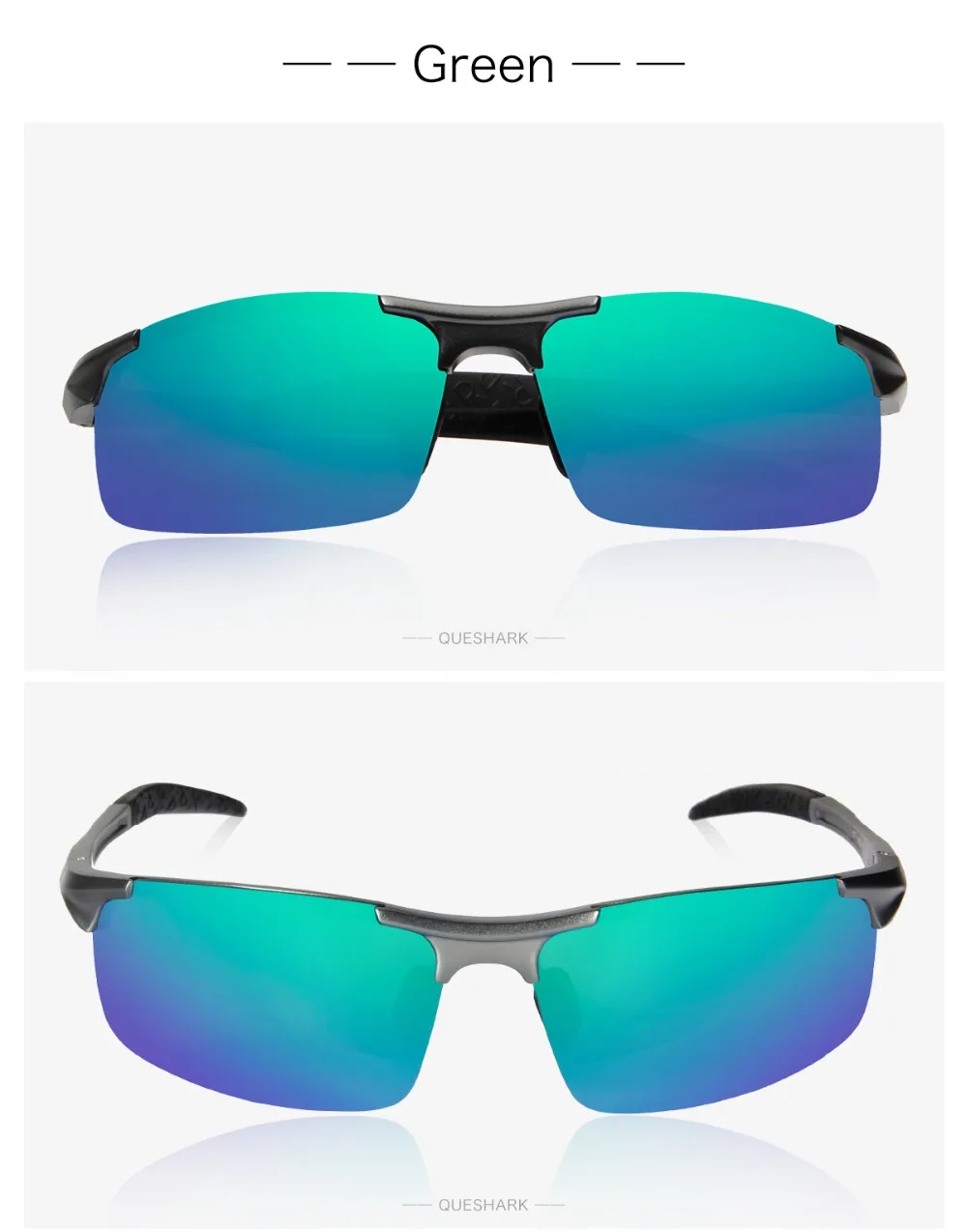 Queshark, алюминиевые поляризованные велосипедные солнцезащитные очки из магния, спортивные велосипедные очки, велосипедные очки для рыбалки, лыж, велосипедные очки