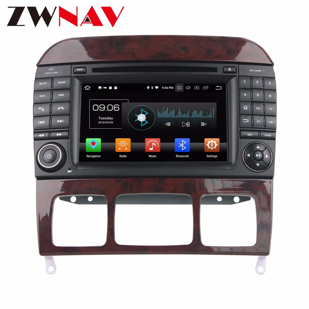 Flash Deal 2Din Android 8.0 Car DVD Player For Mercedes Benz S-Class W220/S280/S320/S350 /S400/S430/S500 Radio GPS Navigation auto stereo 1