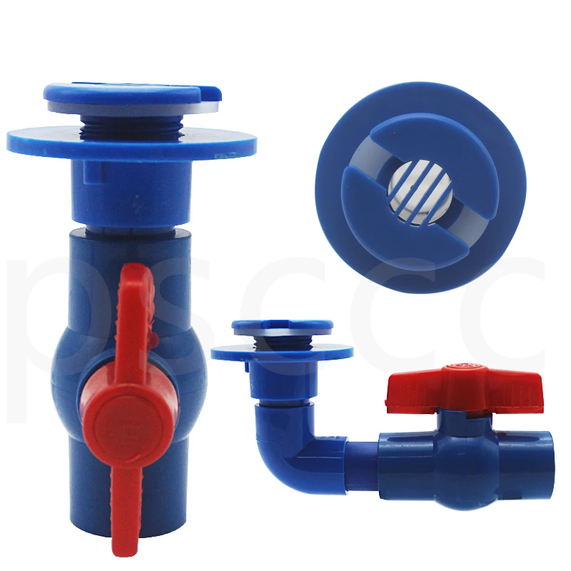 

Aquarium PVC strong row pipe fittings package joint aquarium accessories seafood pool sewage bottom filter cylinder drain